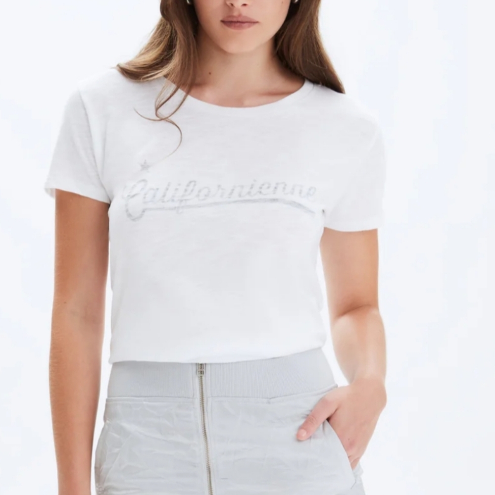 CHRLDR Californienne Classic T shirt Front Graphic White S